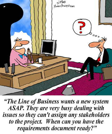 Humor - Cartoon: As a business analyst, do you ever have to 